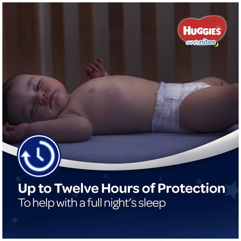 HUGGIES OverNites Diapers, Size 5 (27+ lb.), 18 ct, Overnight Diapers, Jumbo Pack (Packaging May Vary) - Image 5